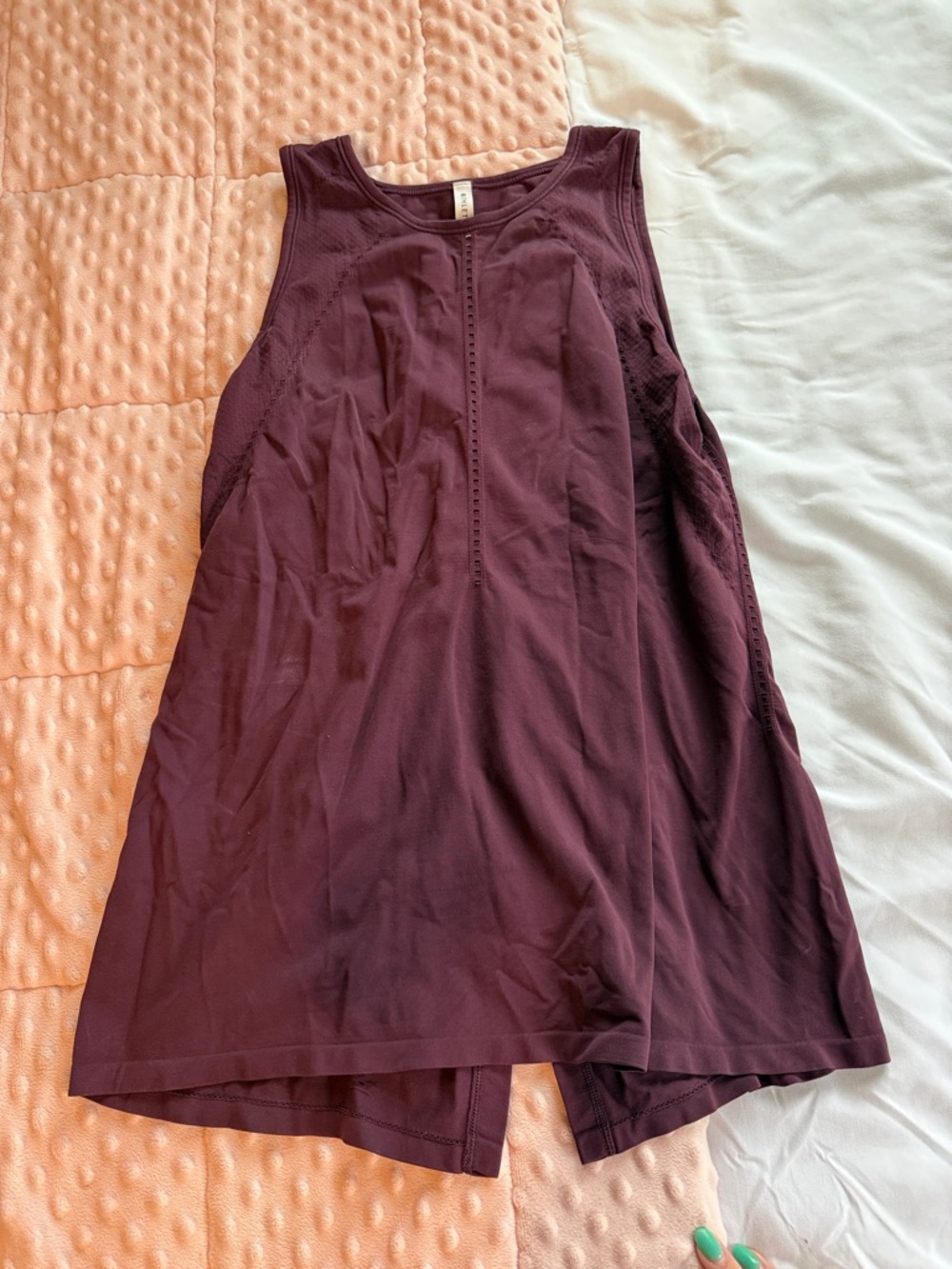 Athleta Sleeveless Tank Top in Deep Plum